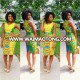 Fashion Beautiful African clothing print style dress patterns, dashiki african Sleeveless dress