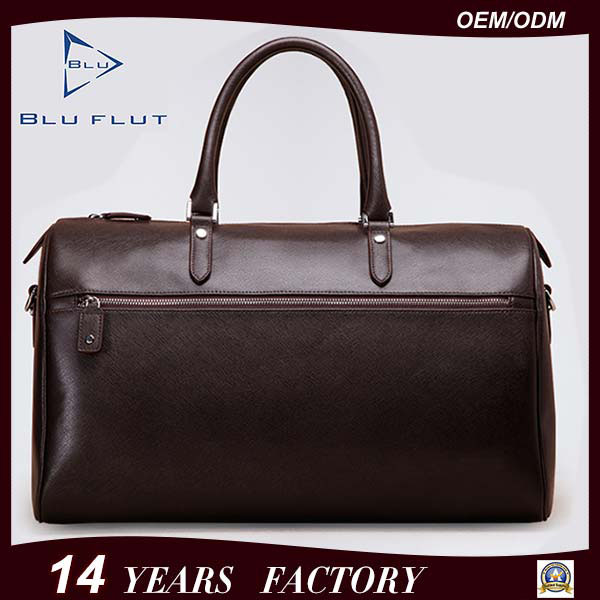 Genuine Leather Duffle Bag Factory Fashion Design Men Travel Handbags